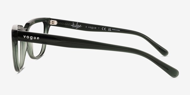 Vogue Eyewear VO5443 Transparent Green AcetateEyeglass Frames from EyeBuyDirect, Side View