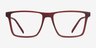 ARNETTE Brawler Matte Red PlasticEyeglass Frames from EyeBuyDirect, Front View