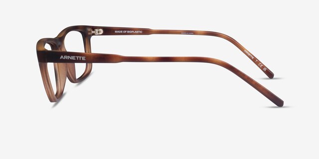 ARNETTE Roboto Matte Dark Avana PlasticEyeglass Frames from EyeBuyDirect, Side View