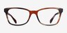 Ray-Ban RB5362 Striped Brown AcetateEyeglass Frames from EyeBuyDirect, Front View