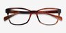 Ray-Ban RB5362 Striped Brown AcetateEyeglass Frames from EyeBuyDirect, Closed View