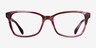 Ray-Ban RB5362 Striped Violet AcetateEyeglass Frames from EyeBuyDirect, Front View
