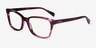 Ray-Ban RB5362 Striped Violet AcetateEyeglass Frames from EyeBuyDirect, Angle View