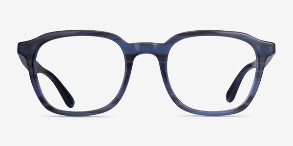 Ray-Ban RB5390 Striped Blue Acetate Eyeglass Frames