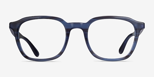 Ray-Ban RB5390 Striped Blue Acetate Eyeglass Frames