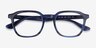 Ray-Ban RB5390 Striped Blue AcetateEyeglass Frames from EyeBuyDirect, Closed View
