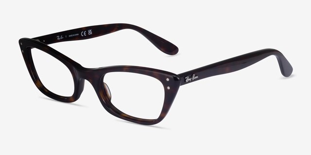 Ray-Ban RB5499 Lady Burbank Tortoise AcetateEyeglass Frames from EyeBuyDirect, Angle View