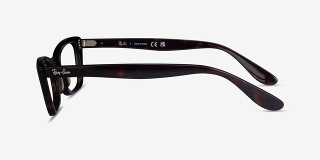 Ray-Ban RB5499 Lady Burbank Tortoise AcetateEyeglass Frames from EyeBuyDirect, Side View