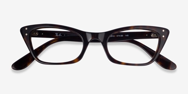 Ray-Ban RB5499 Lady Burbank Tortoise AcetateEyeglass Frames from EyeBuyDirect, Closed View