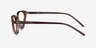 Ray-Ban RB7188 Light Brown PlasticEyeglass Frames from EyeBuyDirect, Side View