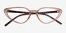 Ray-Ban RB7188 Light Brown PlasticEyeglass Frames from EyeBuyDirect, Closed View