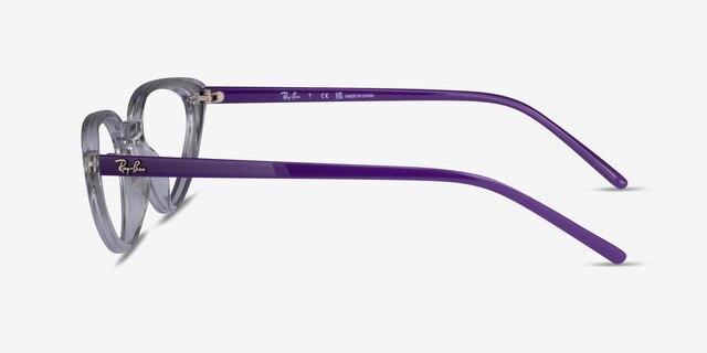 Ray-Ban RB7188 Transparent PlasticEyeglass Frames from EyeBuyDirect, Side View