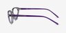 Ray-Ban RB7188 Transparent PlasticEyeglass Frames from EyeBuyDirect, Side View