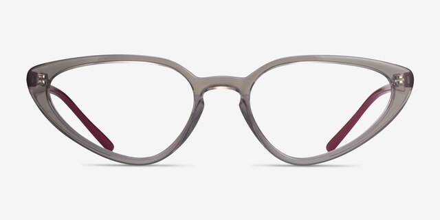 Ray-Ban RB7188 Transparent Gray PlasticEyeglass Frames from EyeBuyDirect, Front View