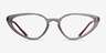 Ray-Ban RB7188 Transparent Gray PlasticEyeglass Frames from EyeBuyDirect, Front View