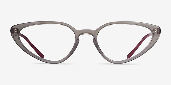 Ray-Ban RB7188 Transparent Gray Plastic Eyeglass Frames