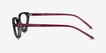 Ray-Ban RB7188 Transparent Gray PlasticEyeglass Frames from EyeBuyDirect, Side View