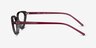 Ray-Ban RB7188 Transparent Gray PlasticEyeglass Frames from EyeBuyDirect, Side View
