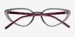 Ray-Ban RB7188 Transparent Gray PlasticEyeglass Frames from EyeBuyDirect, Closed View