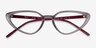 Ray-Ban RB7188 Transparent Gray PlasticEyeglass Frames from EyeBuyDirect, Closed View