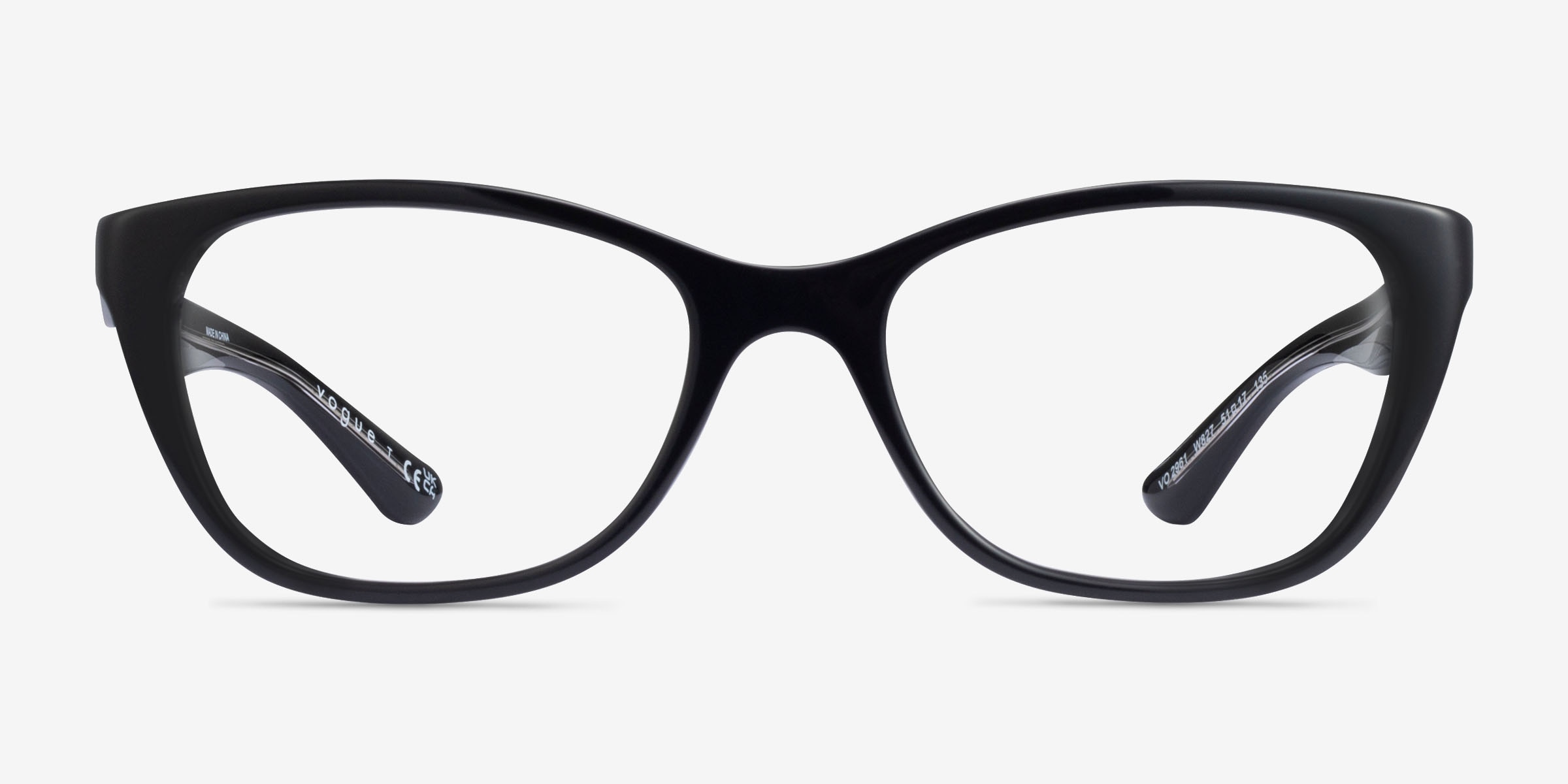 EUC Woman\'s Black Vogue Eyeglass Frames Vogue VO5635U Eyeglasses | FramesDirect.com main image 3