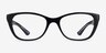 Vogue Eyewear VO2961 Top Black Transparent AcetateEyeglass Frames from EyeBuyDirect, Front View