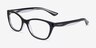 Vogue Eyewear VO2961 Top Black Transparent AcetateEyeglass Frames from EyeBuyDirect, Angle View