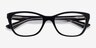 Vogue Eyewear VO2961 Top Black Transparent AcetateEyeglass Frames from EyeBuyDirect, Closed View
