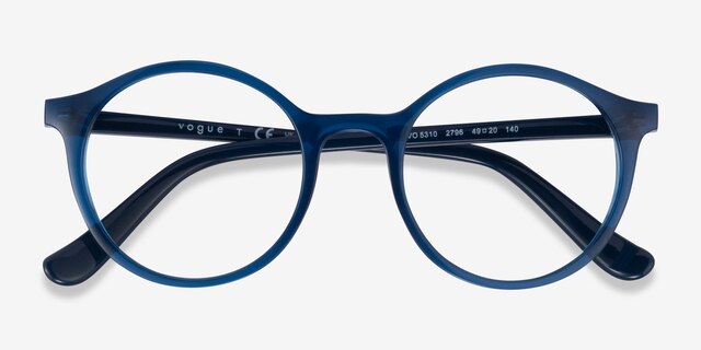 Vogue Eyewear VO5310 Transparent Blue PlastiqueMontures de lunettes de vue d'EyeBuyDirect, Vue Rapprochée
