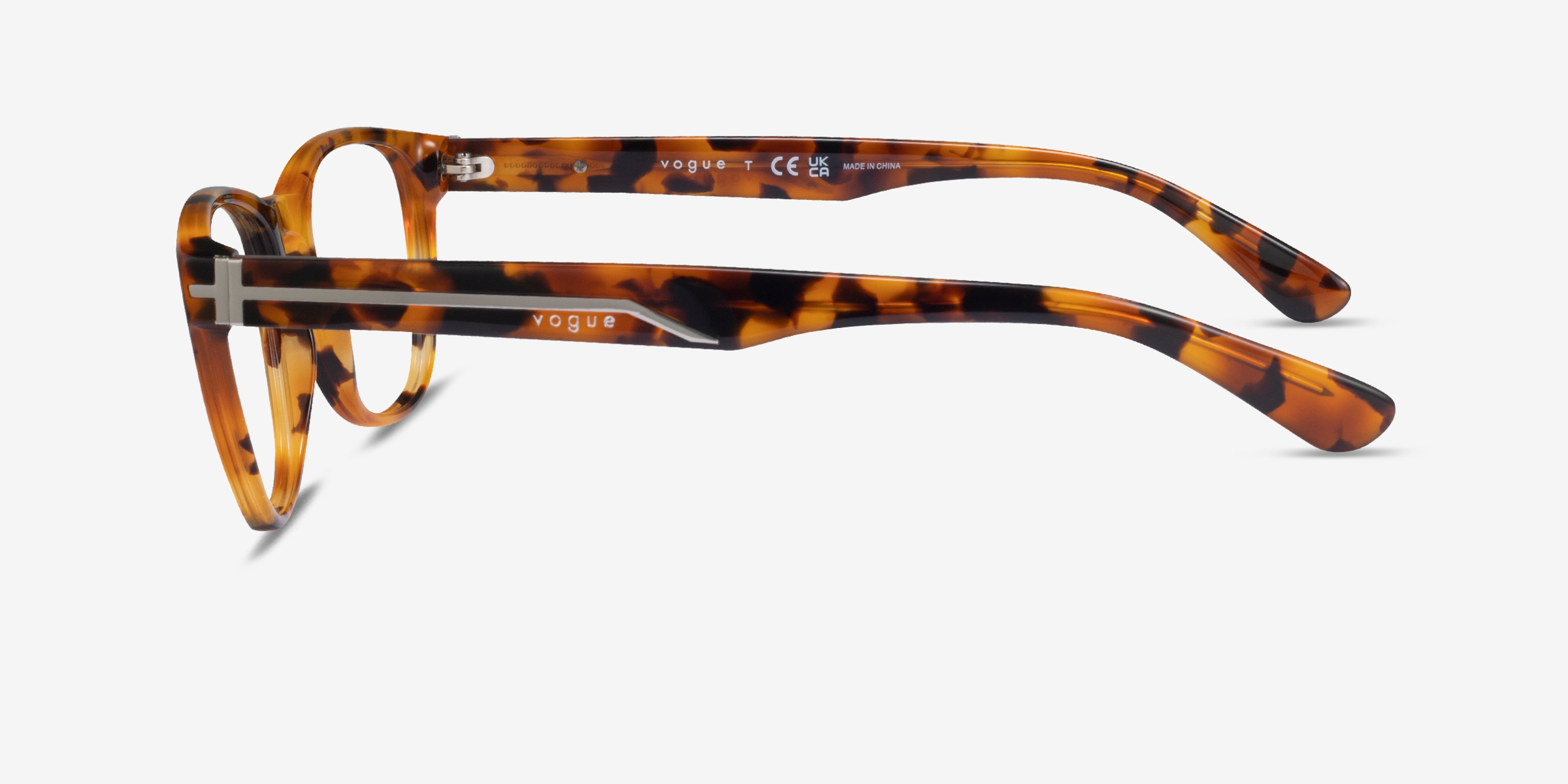 Vogue Eyewear VO5313 Square Yellow Tortoise Frame Eyeglasses