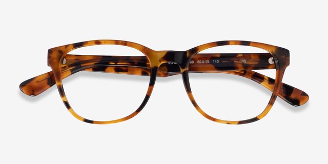 Vogue Eyewear VO5313 Yellow Tortoise AcetateEyeglass Frames from EyeBuyDirect, Closed View