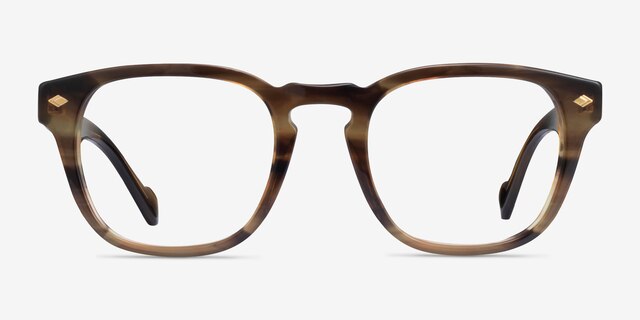 Vogue Eyewear VO5331 Striped Light Tortoise AcetateEyeglass Frames from EyeBuyDirect, Front View