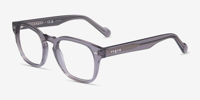 Vogue Eyewear VO5331 Transparent Gray AcetateEyeglass Frames from EyeBuyDirect, Angle View