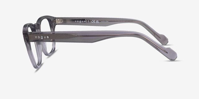 Vogue Eyewear VO5331 Transparent Gray AcetateEyeglass Frames from EyeBuyDirect, Side View