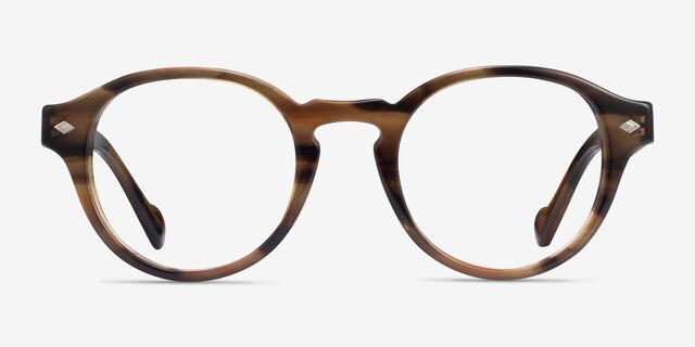 Vogue Eyewear VO5332 Striped Light Tortoise AcetateEyeglass Frames from EyeBuyDirect, Front View