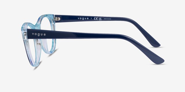 Vogue Eyewear VO5336 Blue Serigraphy PlasticEyeglass Frames from EyeBuyDirect, Side View