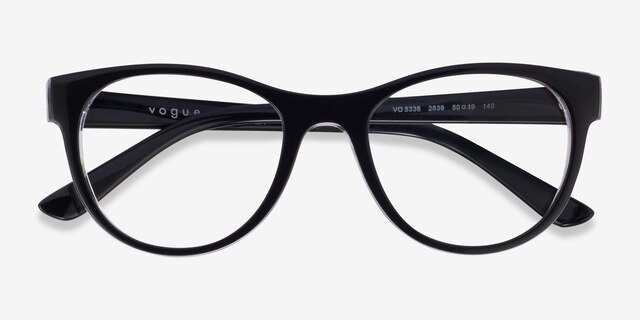 Vogue Eyewear VO5336 Black Serigraphy PlasticEyeglass Frames from EyeBuyDirect, Closed View