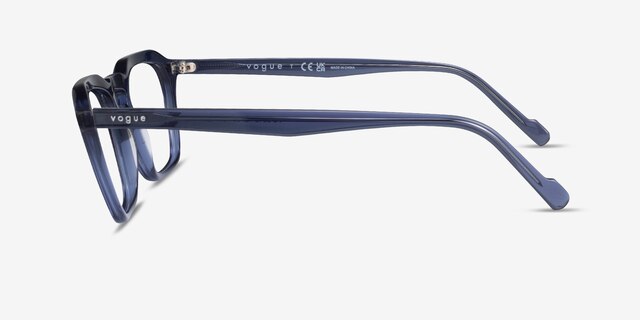 Vogue Eyewear VO5348 Transparent Blue AcetateEyeglass Frames from EyeBuyDirect, Side View