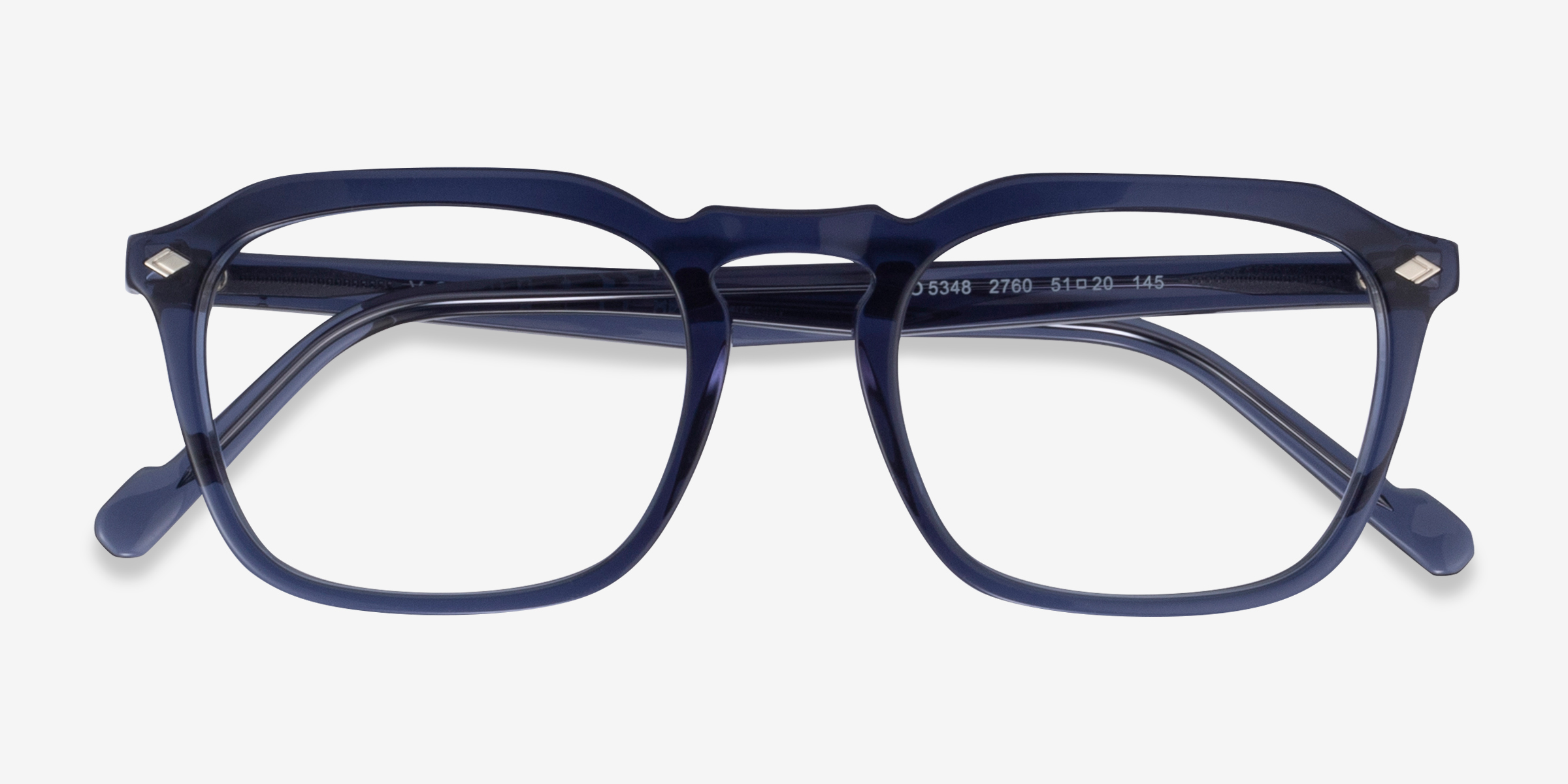 Vogue Eyewear VO5348 Wayfarer Transparent Blue Frame Eyeglasses