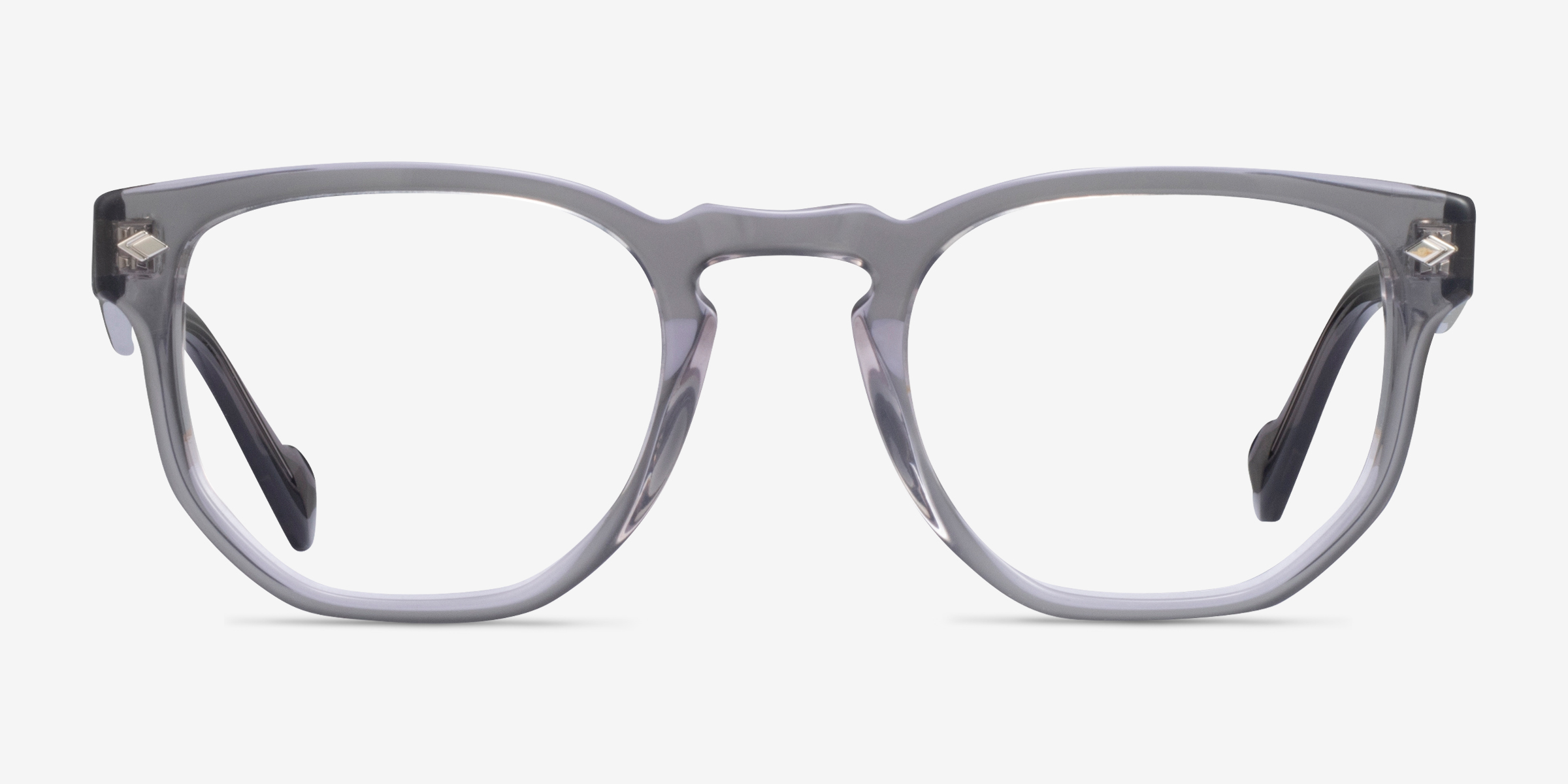 Vogue Eyewear VO5360 - Geometric Transparent Gray Frame Eyeglasses ...
