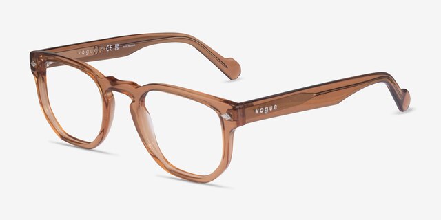 Vogue Eyewear VO5360 Transparent Caramel AcetateEyeglass Frames from EyeBuyDirect, Angle View