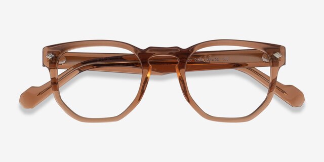 Vogue Eyewear VO5360 Transparent Caramel AcetateEyeglass Frames from EyeBuyDirect, Closed View