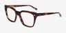 Vogue Eyewear VO5371 Matte Striped Tortoise AcetateEyeglass Frames from EyeBuyDirect, Angle View