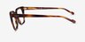 Vogue Eyewear VO5371 Matte Striped Tortoise AcetateEyeglass Frames from EyeBuyDirect, Side View