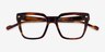 Vogue Eyewear VO5371 Matte Striped Tortoise AcetateEyeglass Frames from EyeBuyDirect, Closed View
