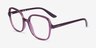 Vogue Eyewear VO5373 Transparent Violet PlasticEyeglass Frames from EyeBuyDirect, Angle View