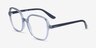 Vogue Eyewear VO5373 Transparent Blue PlasticEyeglass Frames from EyeBuyDirect, Angle View