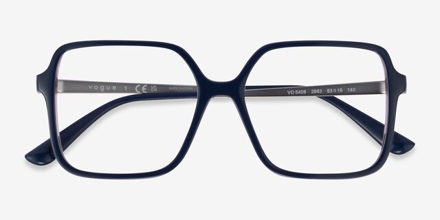 Vogue Eyewear VO5406 Blue Rainbow Violet PlasticEyeglass Frames from EyeBuyDirect, Closed View
