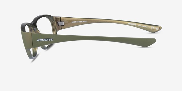 ARNETTE Gamoor Matte Green PlasticEyeglass Frames from EyeBuyDirect, Side View