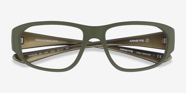 ARNETTE Gamoor Matte Green PlasticEyeglass Frames from EyeBuyDirect, Closed View